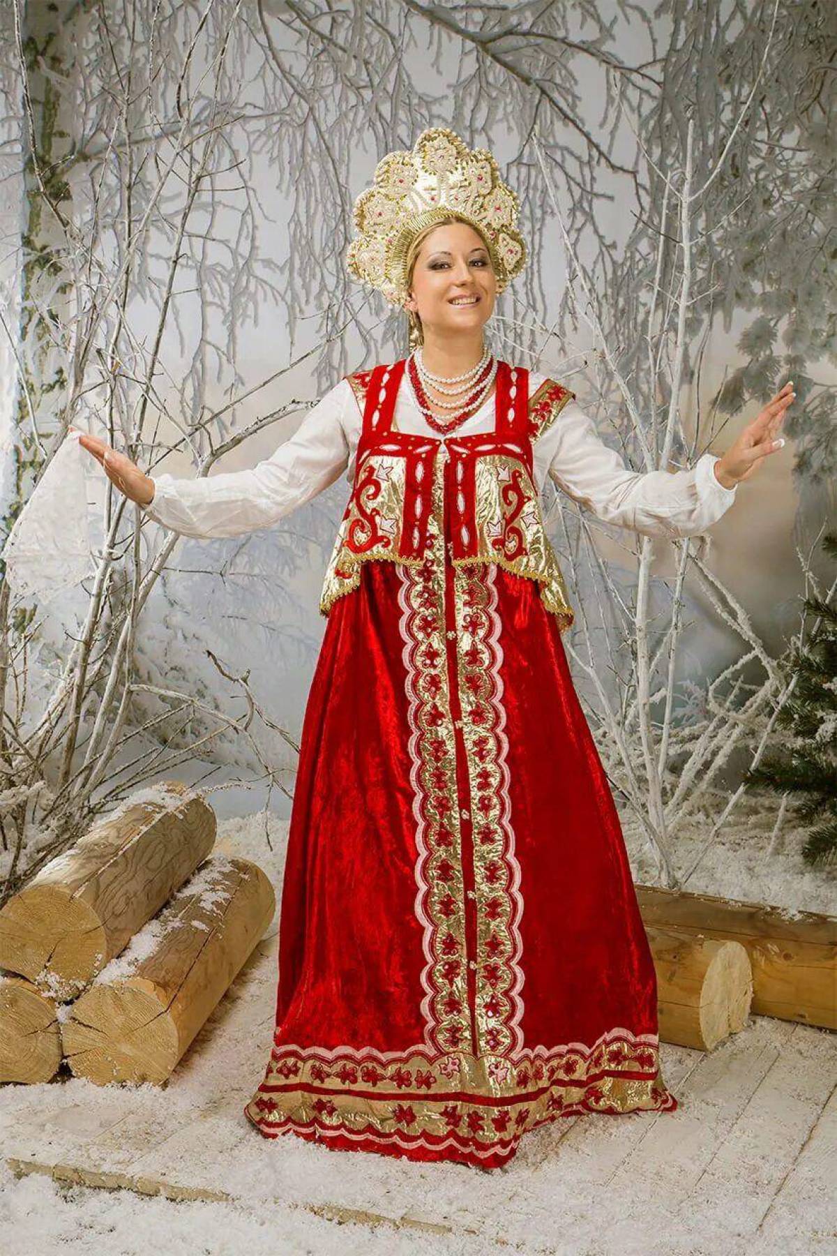 Girls in Slavic costumes in Eskisehir